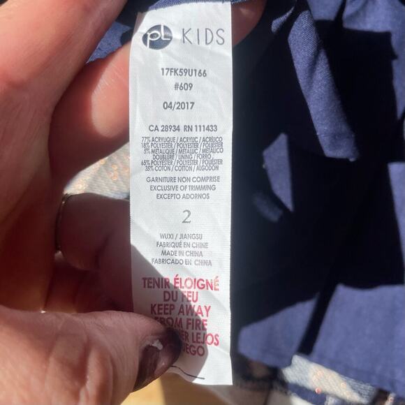 |pL| Kids Dress Size 2 Like New - Picture 5 of 7